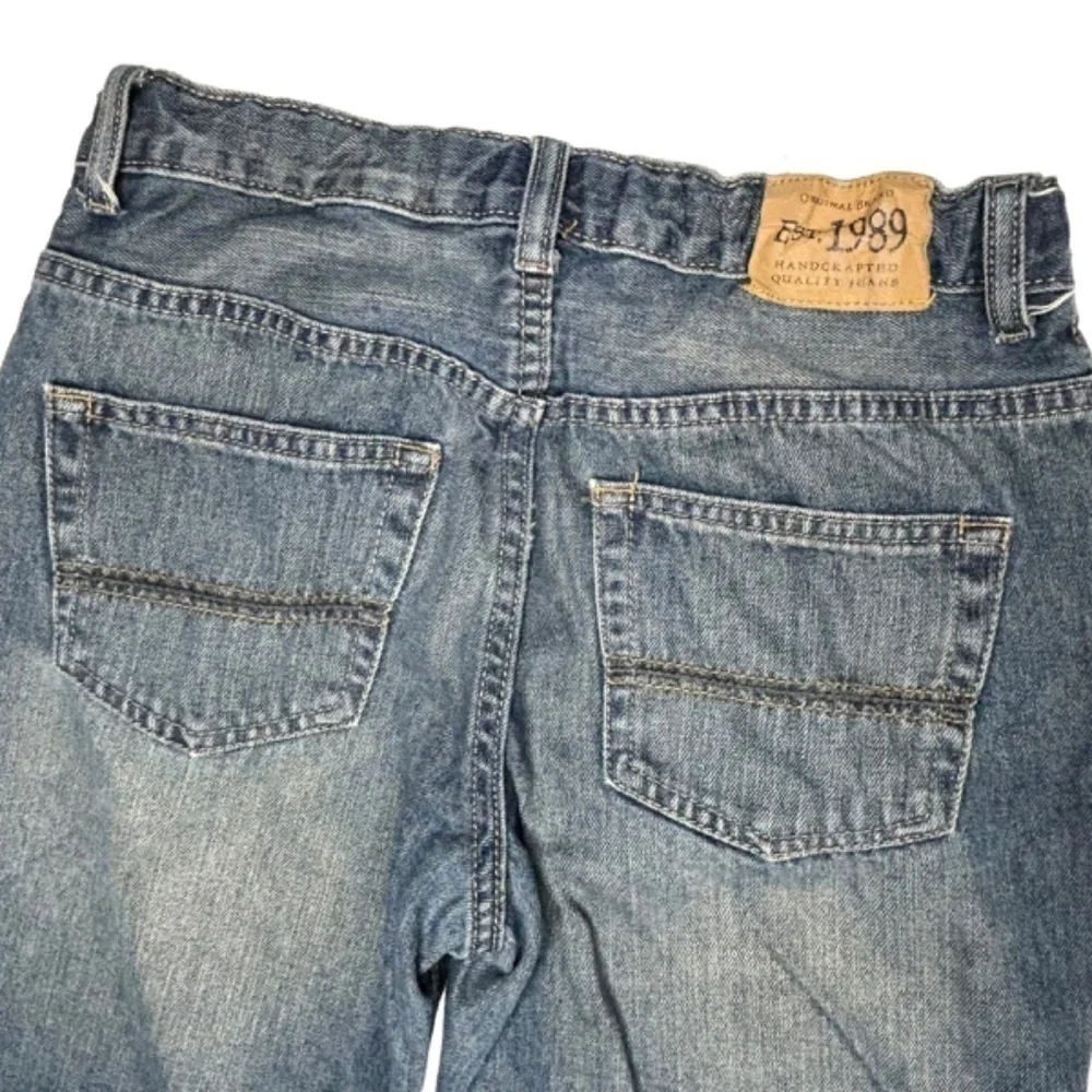 The Childrens Place Boys Jeans Size 12 Husky Bootcut Denim Blue Jeans